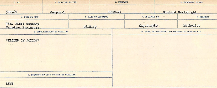 Circumstances of death registers