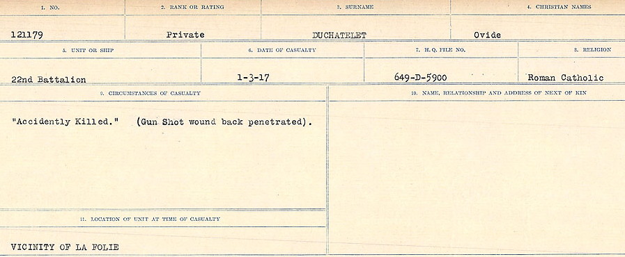 Circumstances of death registers
