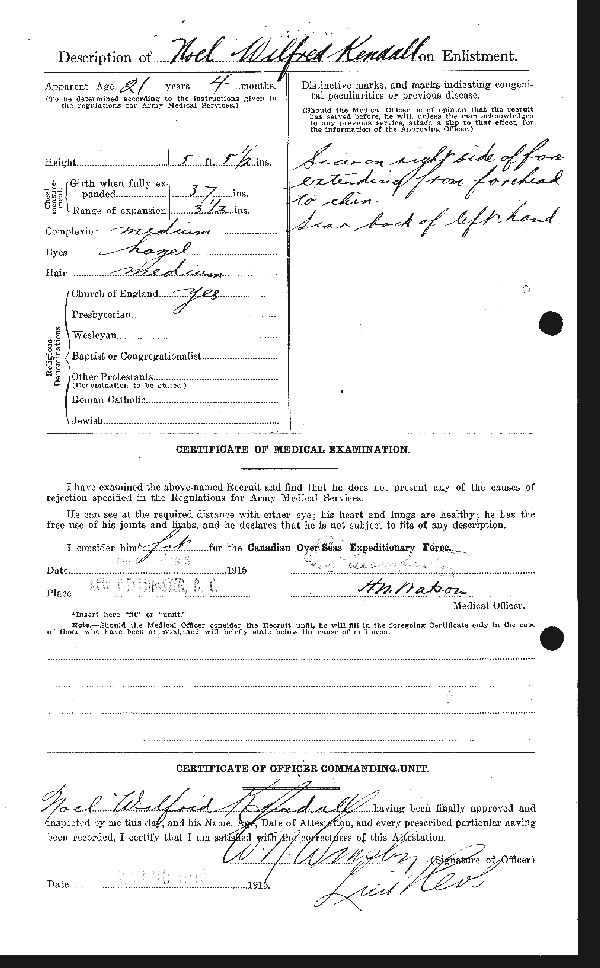 Attestation Papers (Reverse)