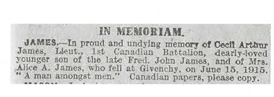 Photo of CECIL ARTHUR JAMES