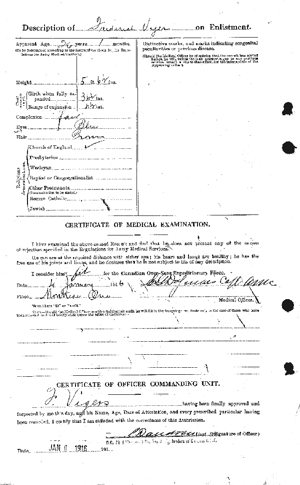 Attestation Papers (Reverse)