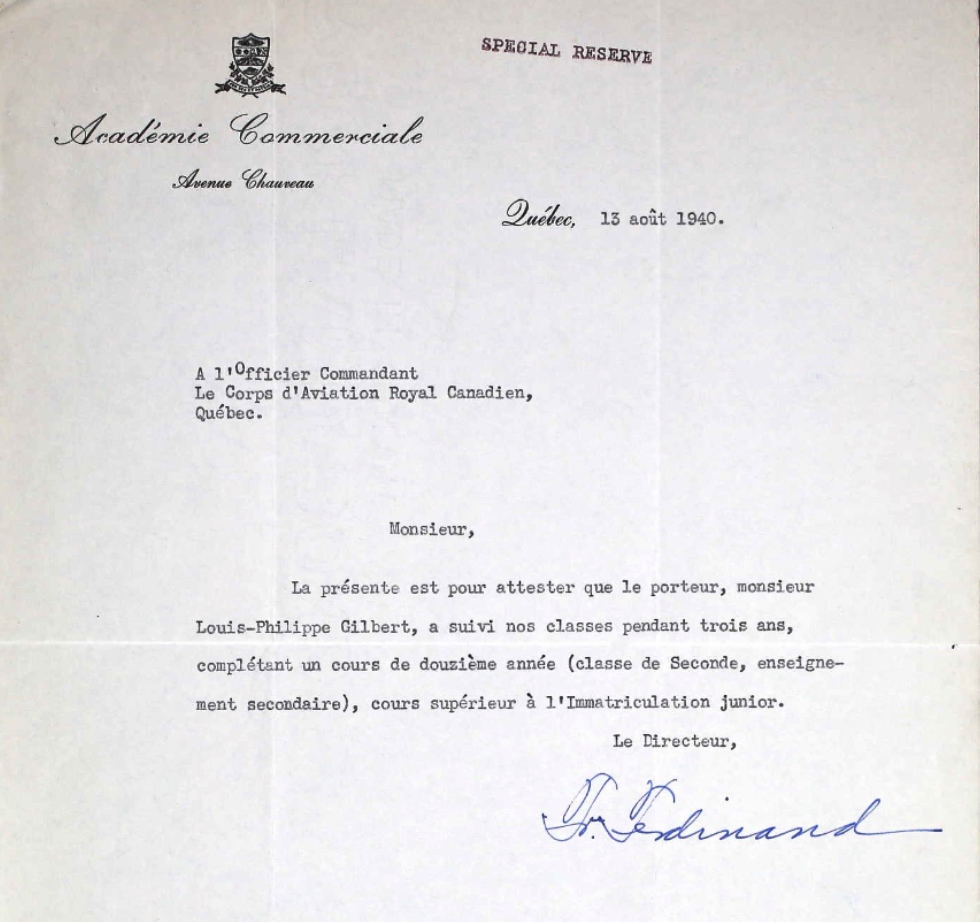 Letter of recommendation