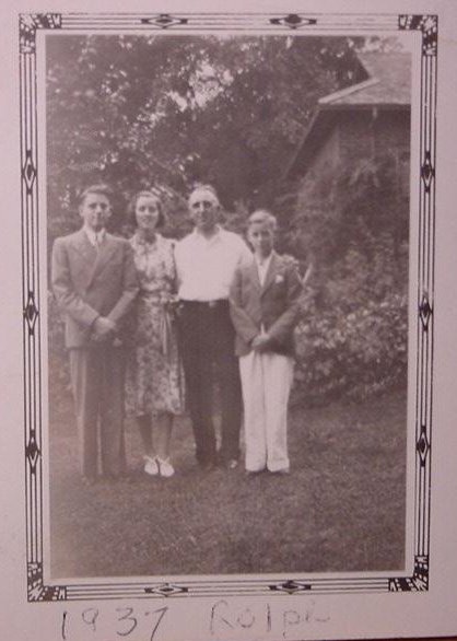 Ralph Mechin with June Luke, Oshawa 1937