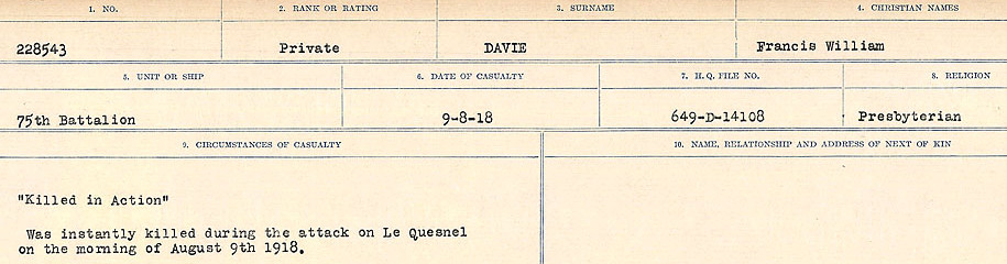 Circumstances of death registers