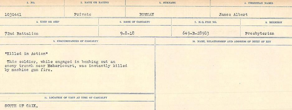 Circumstances of Death Registers