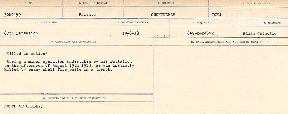 Circumstances of death registers