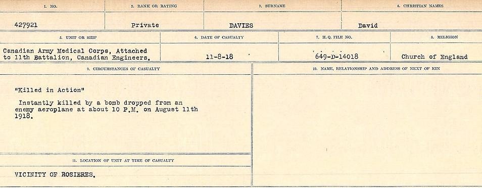 Circumstances of death registers