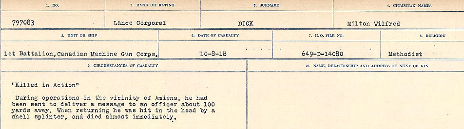 Circumstances of death registers
