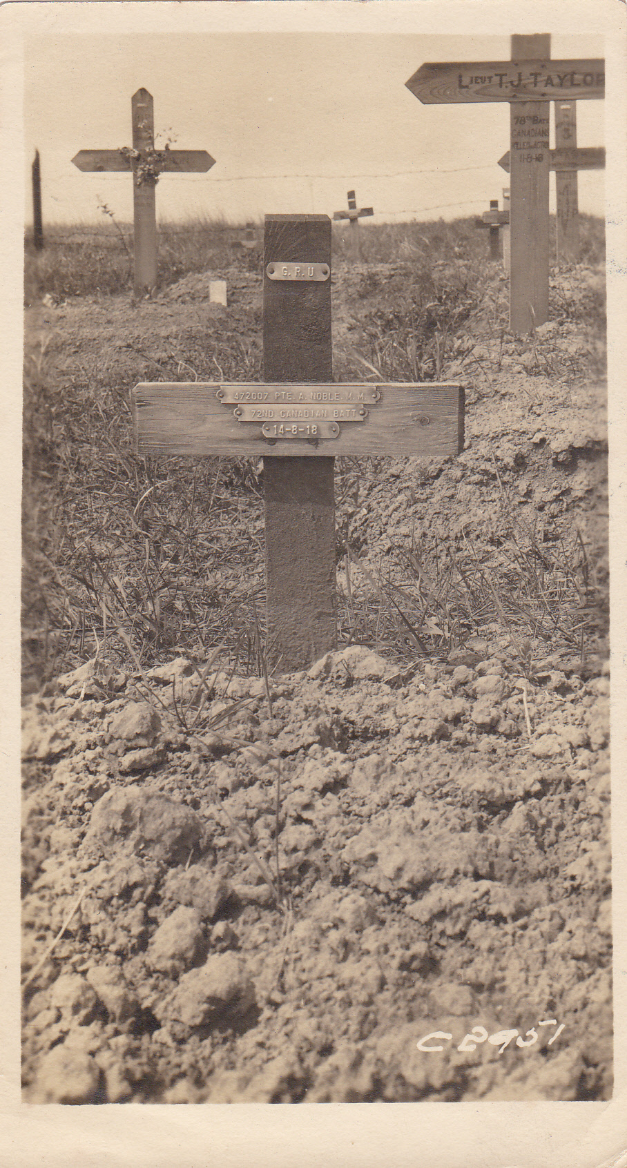 Temporary Grave Marker