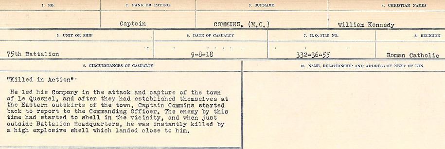 Circumstances of Death Registers