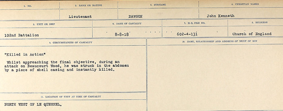 Circumstances of death registers