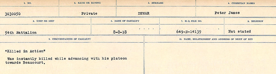 Circumstances of death registers