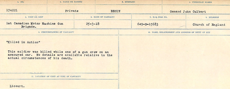 Circumstances of Death Registers