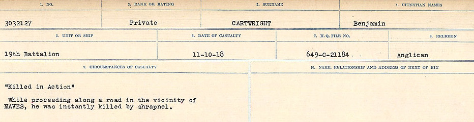 Circumstances of Death Registers