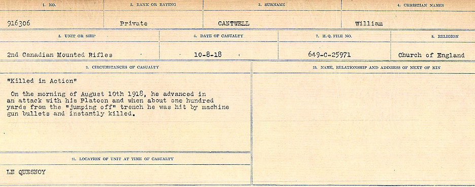 Circumstances of Death Registers