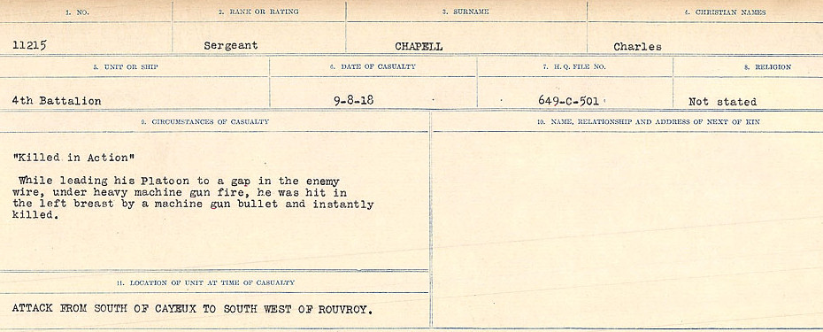 Circumstances of Death Registers