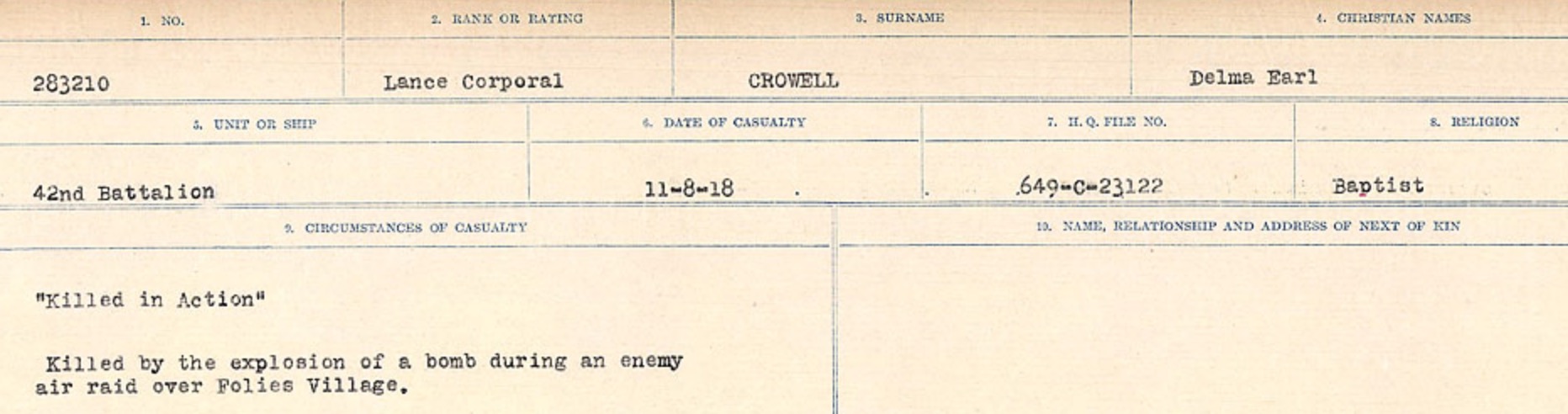 CIRCUMSTANCES OF DEATH REGISTERS