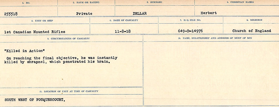 Circumstances of death registers