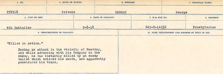 Circumstances of death registers