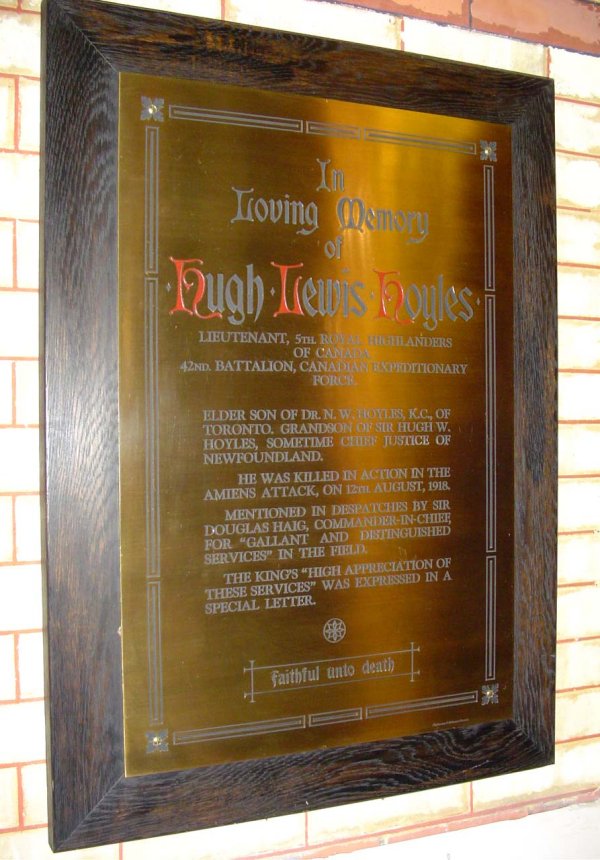 Memorial Plaque