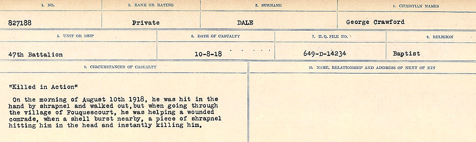 Circumstances of death registers