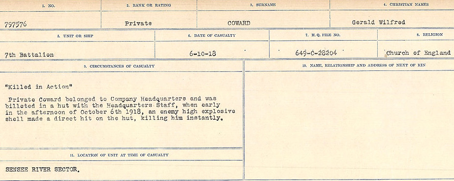 Circumstances of Death Registers