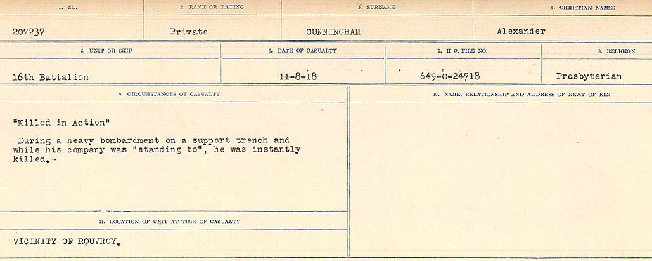Circumstances of death registers