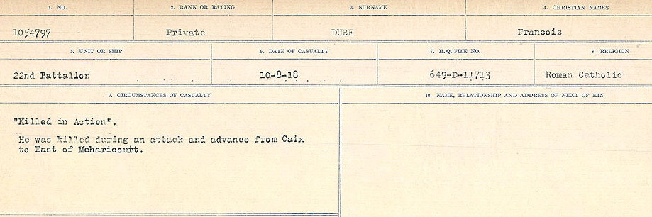 Circumstances of death registers