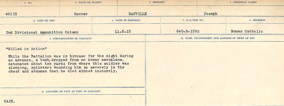 Circumstances of Death Registers