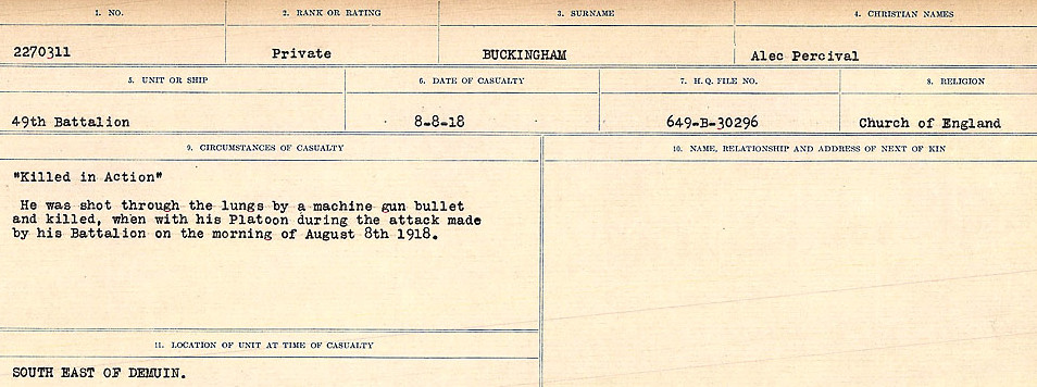 Circumstances of Death Registers