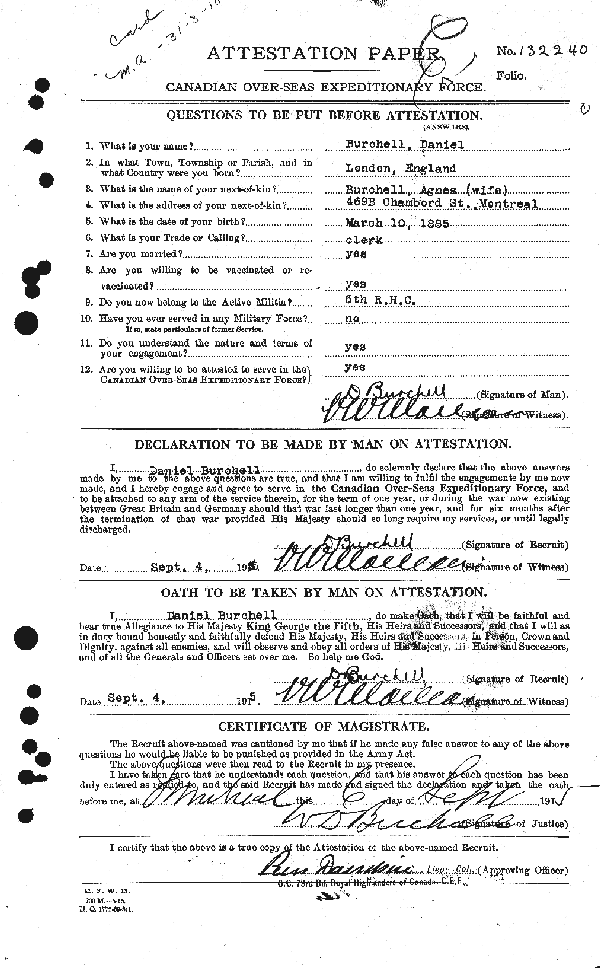 Attestation Paper (page 1)