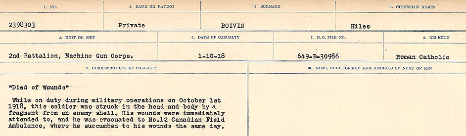 Circumstances of Death Registers
