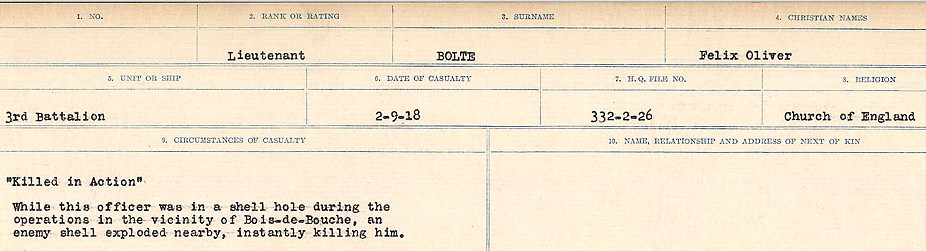 Circumstances of Death Registers