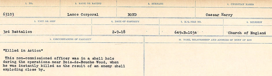 Circumstances of Death Registers