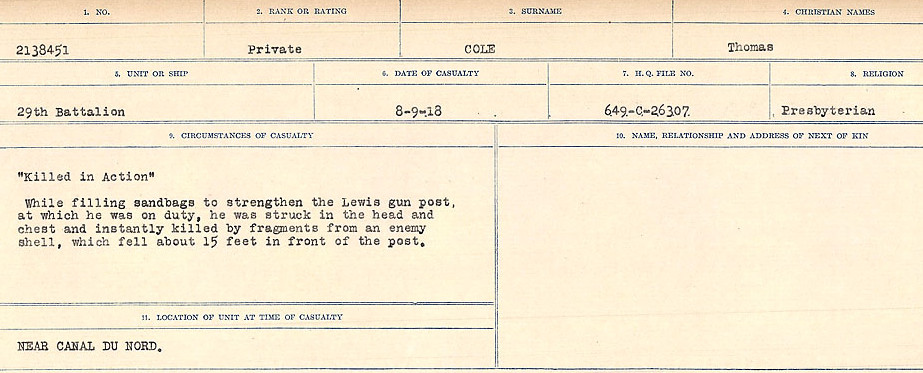 Circumstances of Death Registers