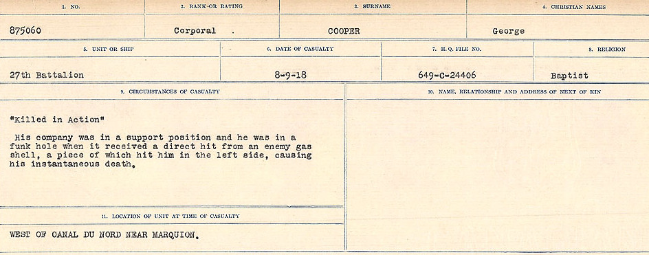 Circumstances of Death Registers