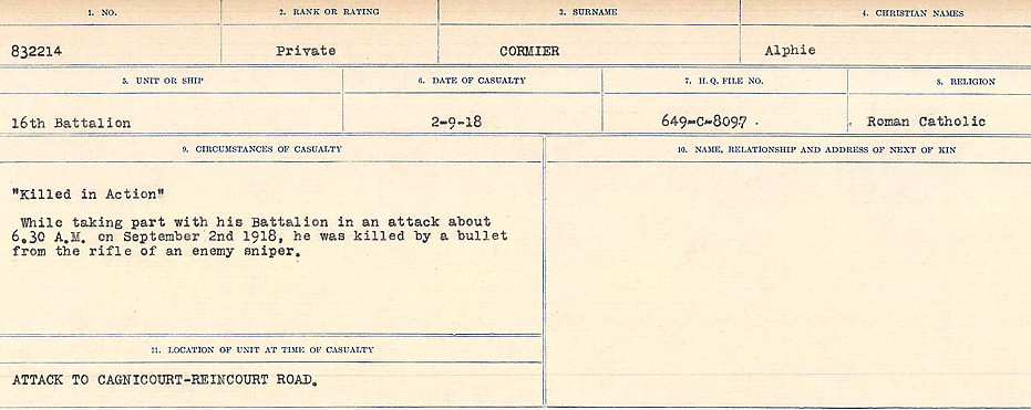 Circumstances of Death Registers
