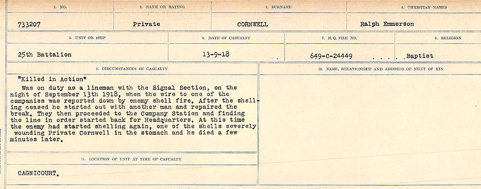 Circumstances of Death Registers