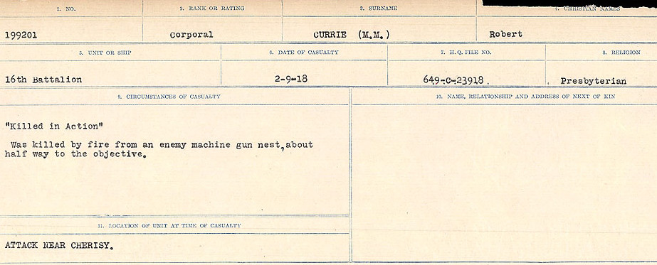 Circumstances of death registers