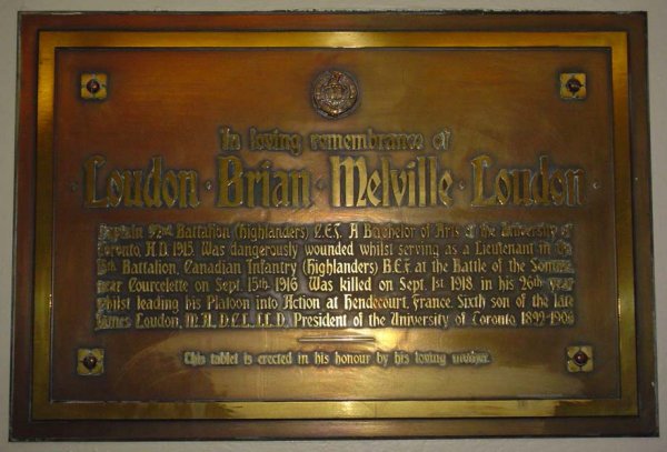 Memorial plaque