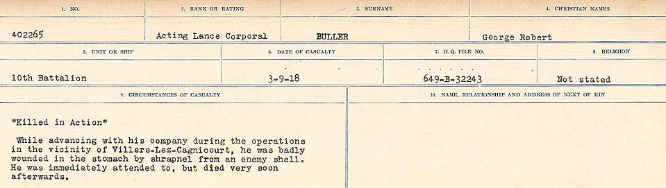Circumstances of Death Registers