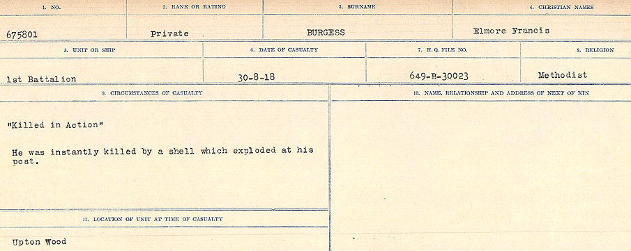 Circumstances of Death Registers