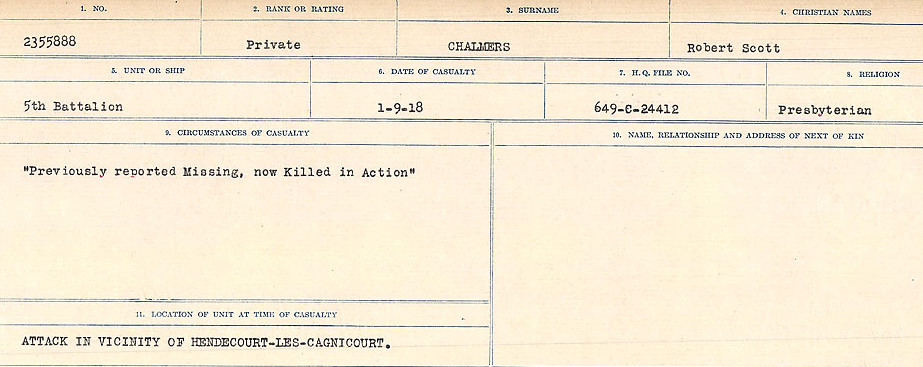 Circumstances of Death Registers