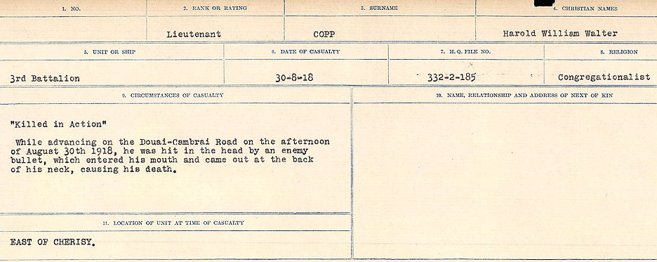 Circumstances of Death Registers
