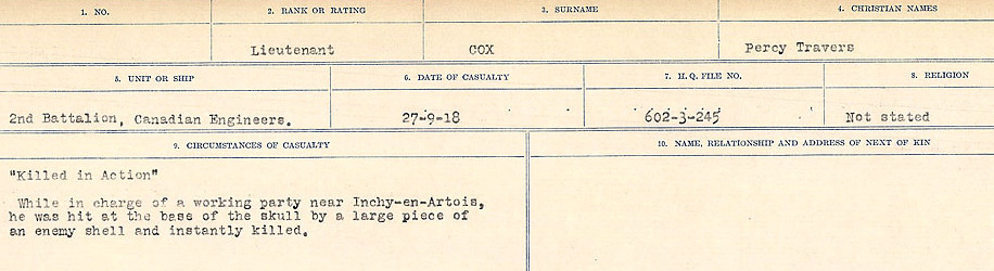Circumstances of death registers