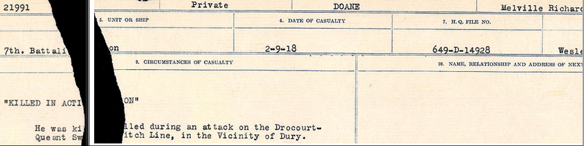 Circumstances of death registers