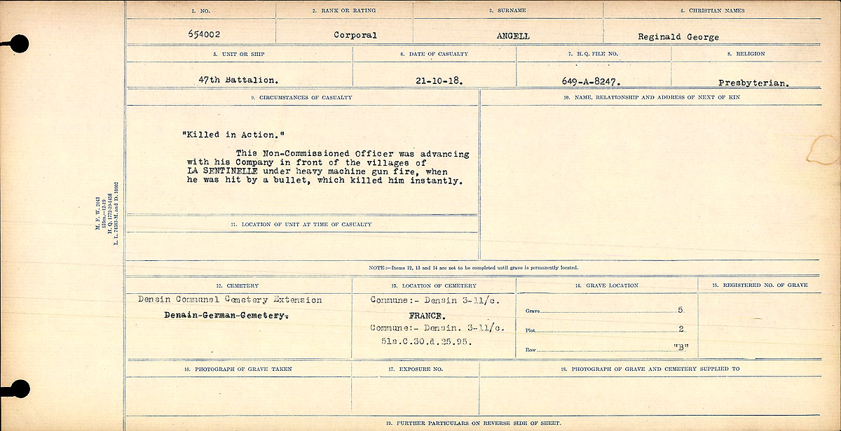Circumstances of death registers