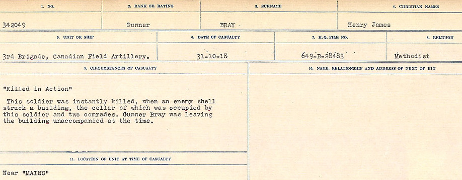 Circumstances of Death Registers