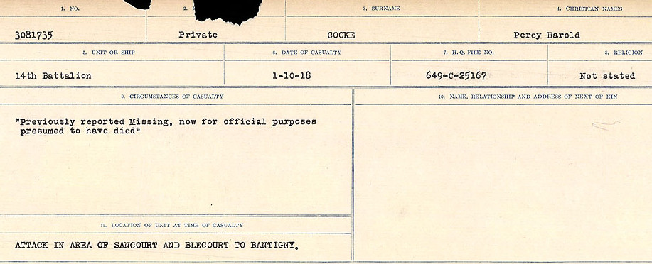 Circumstances of Death Registers