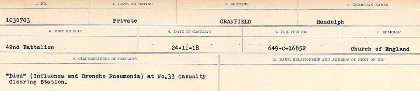 Circumstances of death registers